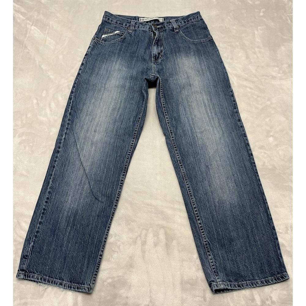 Vintage PACO JEAN NYC Jean Men 32x30 Blue Wash Loose Straight Leg Hip Hop Y2K